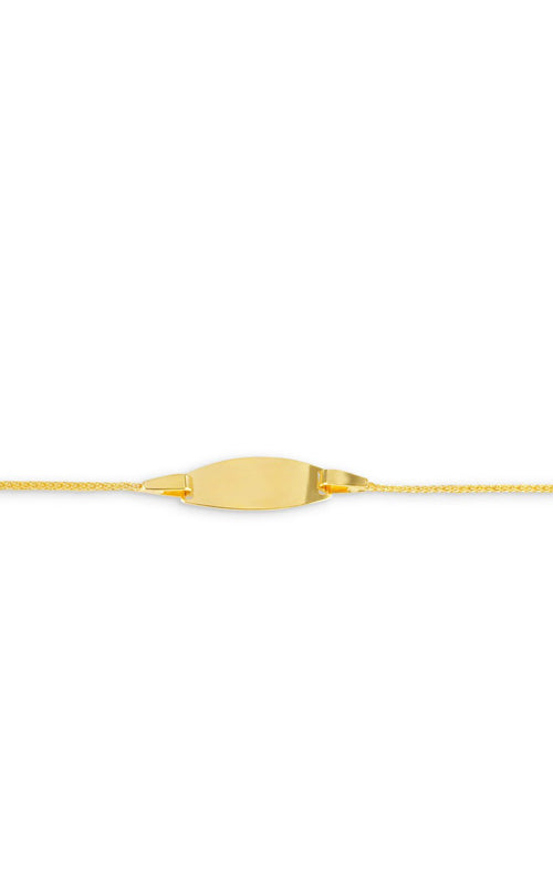 Albert's Kids 10k Yellow Gold 6.25" ID Engravable Bracelet 4047B