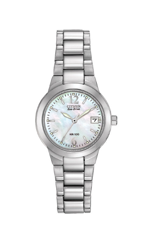 Citizen Ladies' Chandler Eco Drive Pearl Dial Watch EW1670-59D