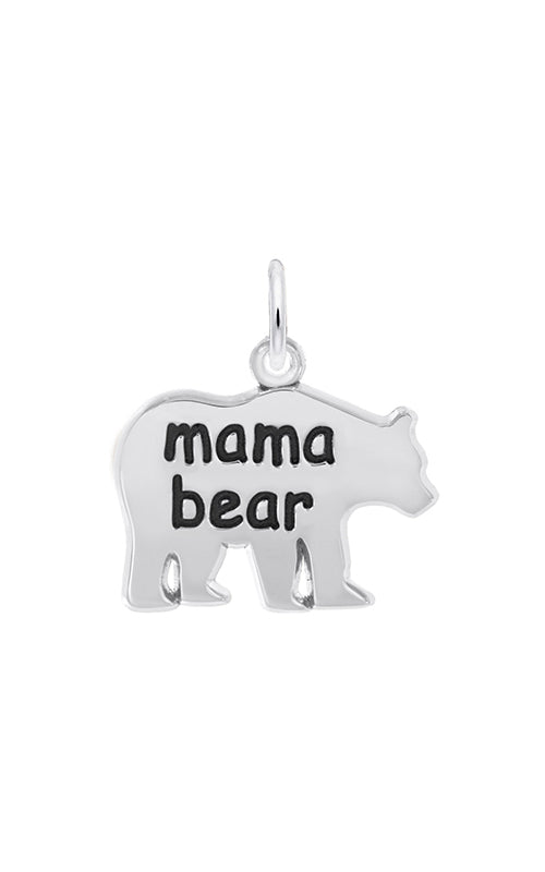 Rembrandt Sterling Silver Mama Bear Engravable Charm