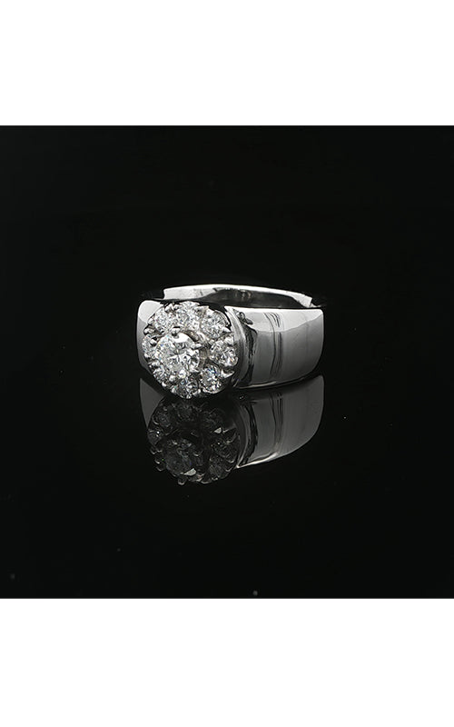 Albert's Estate Platinum .38CT Round F VS1 Diamond .64CTW Round F VS2 Diamonds Engagement Ring EDRIN03373