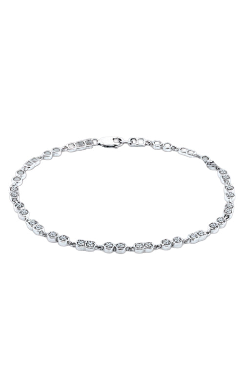Albert's Sterling Silver .38ctw Lab Grown Diamond Bracelet EVBT-2676A44SL