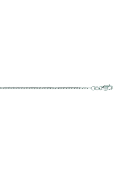 Albert's 14k White Gold 16" .85mm Box Chain WBOX063-16