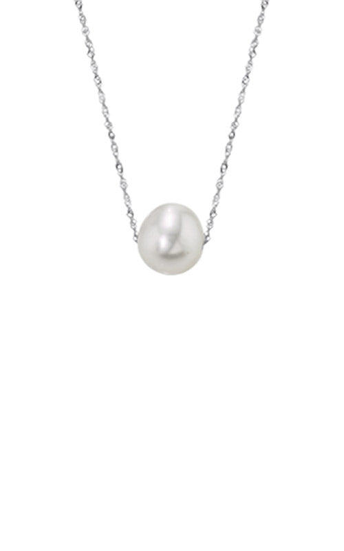 Albert's 14k White Gold Freshwater Pearl Pendant NW01628PF