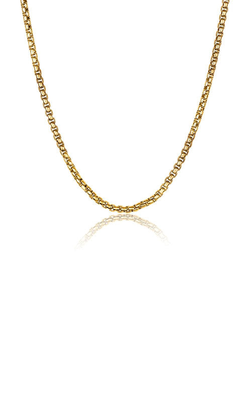 Italgem Stainless Steel 22 Inch 2.5mm Gold Tone Round Box Chain SYN16-22