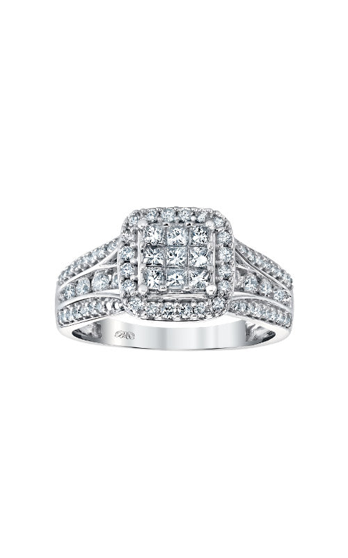 Albert's 10K White Gold 1.00CTW Diamond Engagement Ring RE-14630BBA68W0