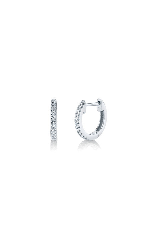 Shy Creation 14k White Gold .07ctw Diamond Earrings SC22003982