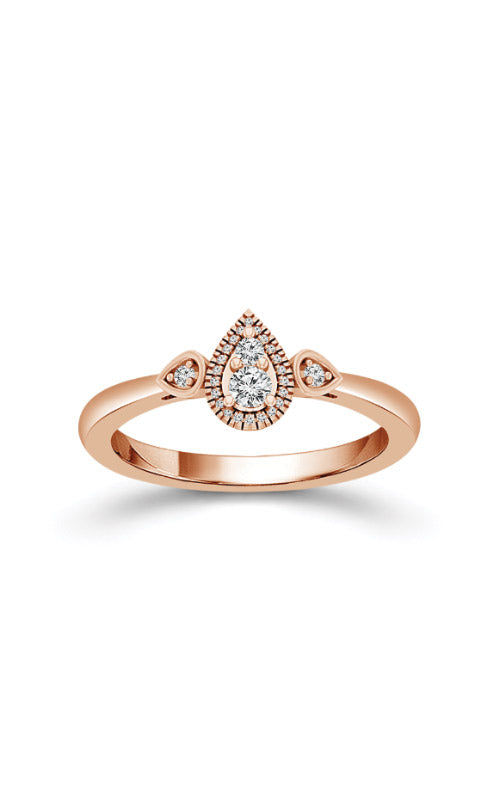 Albert's 10k Rose Gold 1/6ctw Diamond Promise Ring FSR0005A78POS