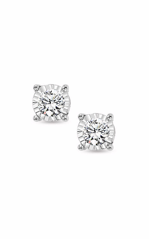 Albert's 14k White Gold 1/4ctw Diamond Stud Earrings FE1259-25-4WC