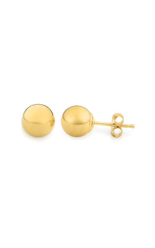 Albert's 14k Yellow Gold 5MM Gold Ball Stud E312