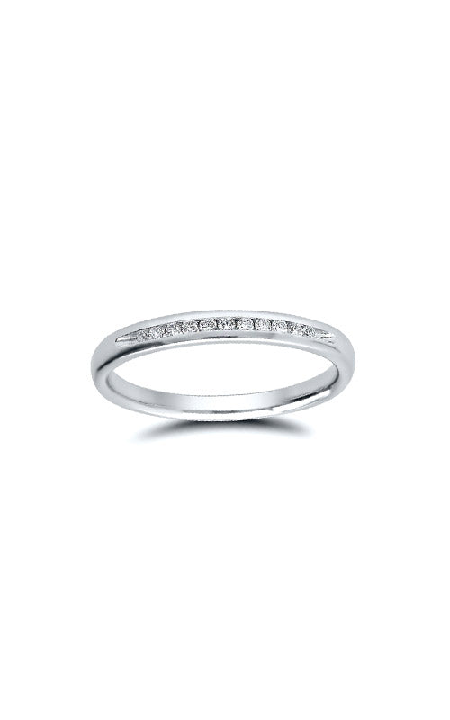 Albert's 10k White Gold 1/10ctw Diamond Wedding Band 4310620100W