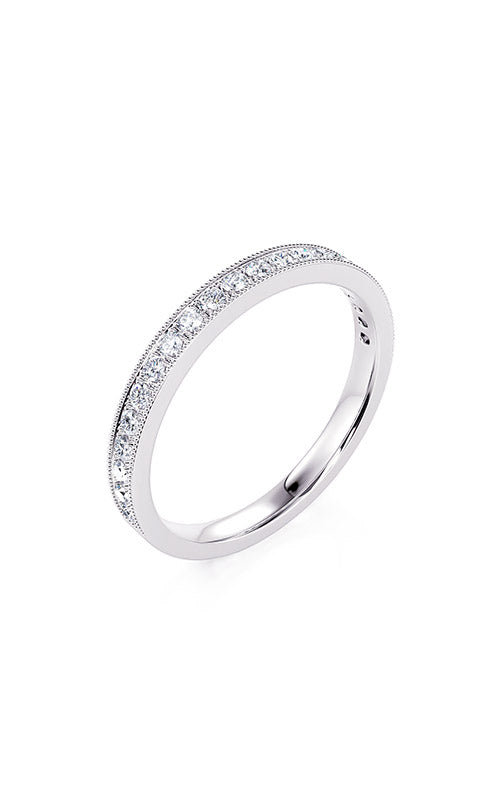 Albert's 14k White Gold .25ctw Micro Pave Diamond Wedding Band B10016-HW022A