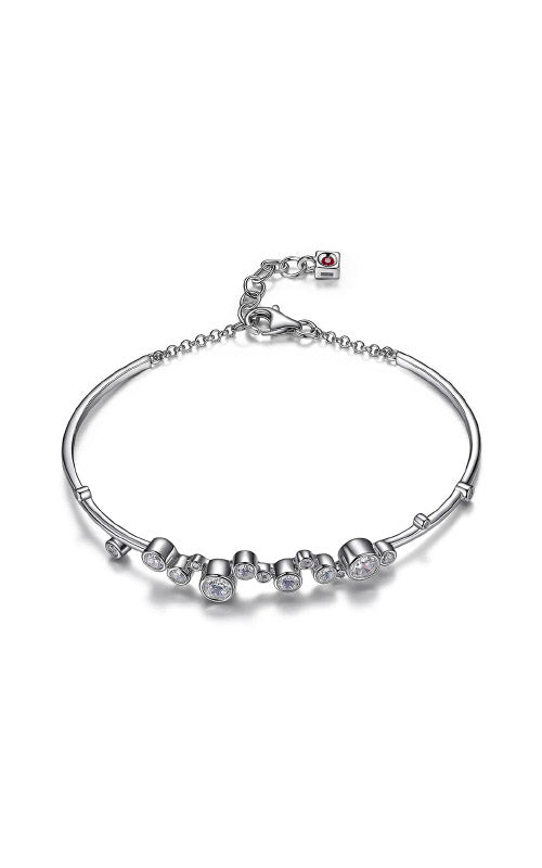 Elle Jewelry Sterling Silver CZ Bubble Bracelet B10010WZ