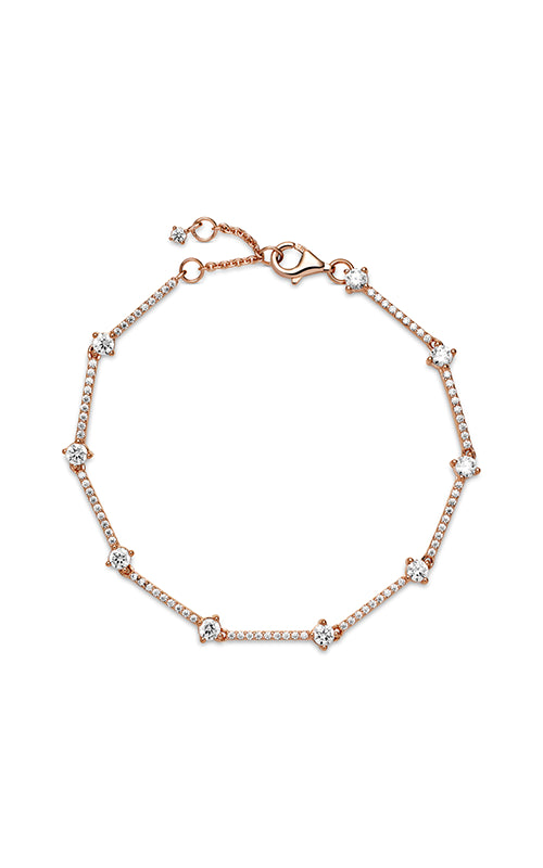 Pandora Sparkling Pave Bars Bracelet, Clear CZ 589217C01-18