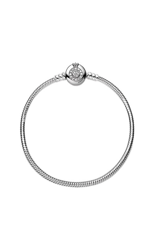 Pandora Moments Sparkling Crown O Snake Chain Bracelet 599046C01-23