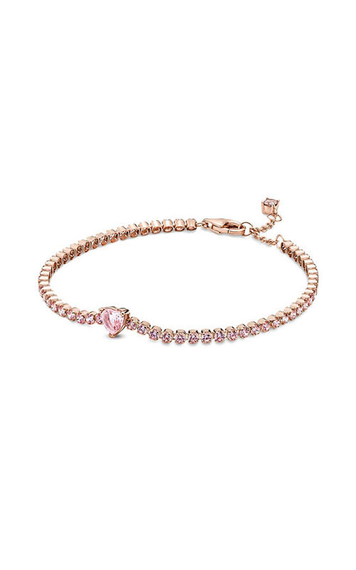 Pandora Sparkling Heart Tennis Bracelet 580041C01-18
