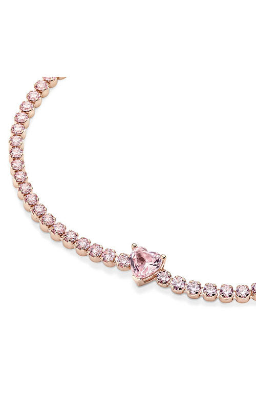 Pandora Sparkling Heart Tennis Bracelet 580041C01-18