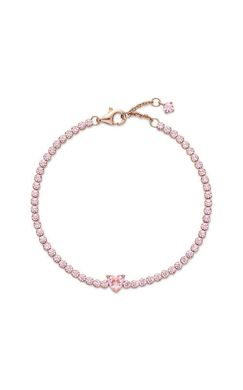 Pandora Sparkling Heart Tennis Bracelet 580041C01-18
