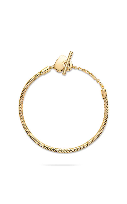 Pandora Moments Heart T-Bar Snake Chain Bracelet  569285C00-20