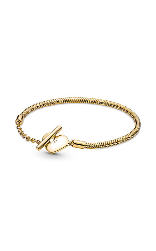 Pandora Moments Heart T-Bar Snake Chain Bracelet  569285C00-23