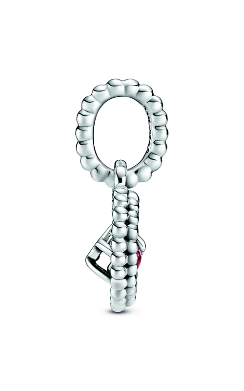 Pandora Dark Red Beaded Heart Dangle Charm 798854C08