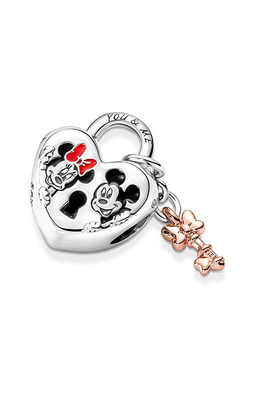Pandora Disney Mickey Mouse & Minnie Mouse Padlock Charm 780109C01