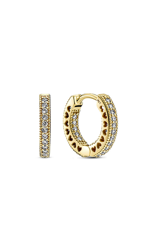 Pandora Pavé Heart Hoop Earrings 266317C01