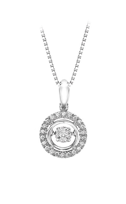 Rhythm of Love Sterling Silver 1/10ctw Diamond Necklace ROL1028