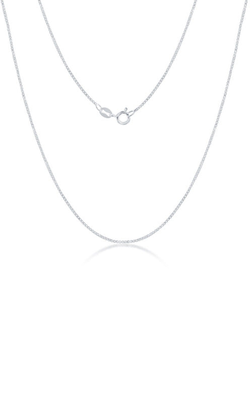 Albert's Sterling Silver 20" 1mm Box Chain BOX-19-20
