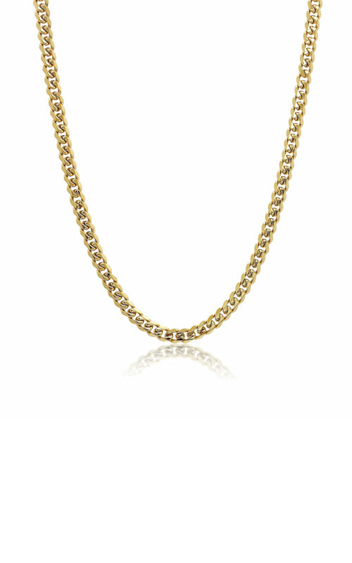 Italgem Stainless Steel 24 Inch 6mm Goldtone Curb Chain SYN40-24