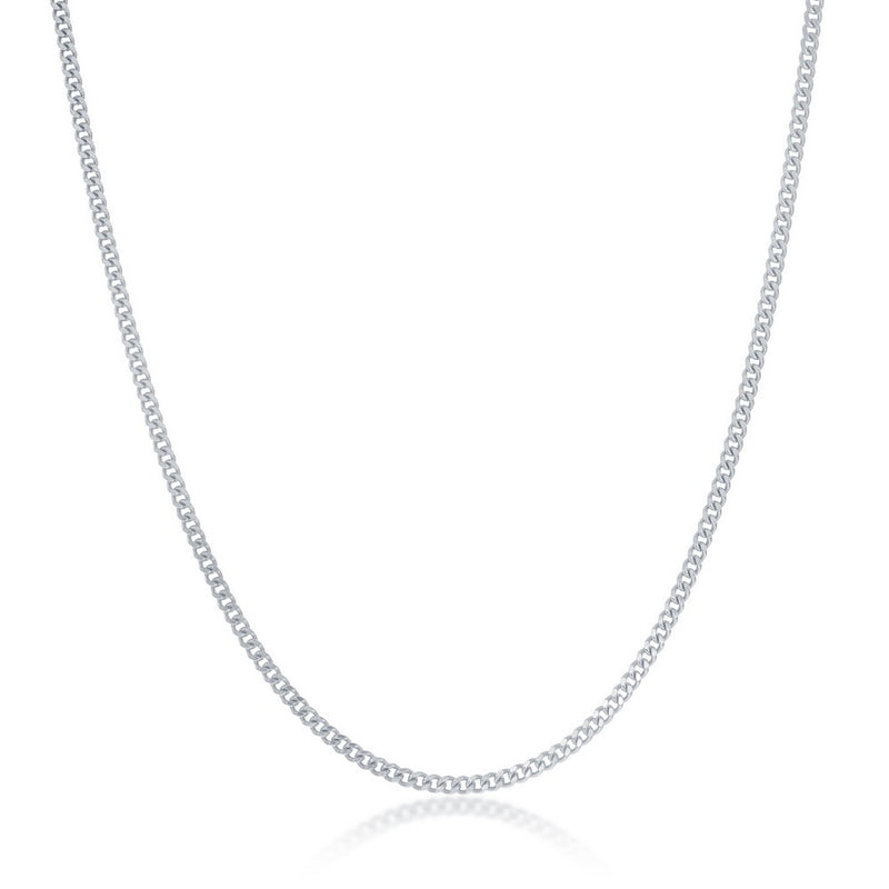 Albert`s Sterling Silver 20 Inch Thin Curb 1.9MM Chain Q-5452-20