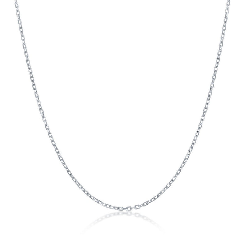Albert's Sterling Silver 16" 1.2MM Diamond Cut Cable Chain Q-5279-16