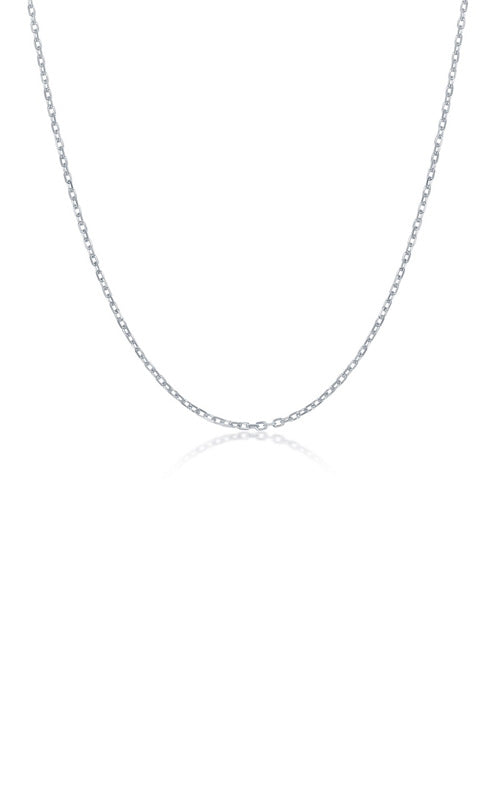 Albert's Sterling Silver 18 Inch 1.2mm Diamond Cut Cable Chain Q-5279-18