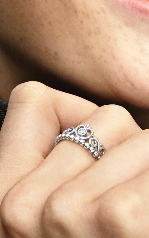 Pandora Princess Tiara Crown Ring 190880CZ-48