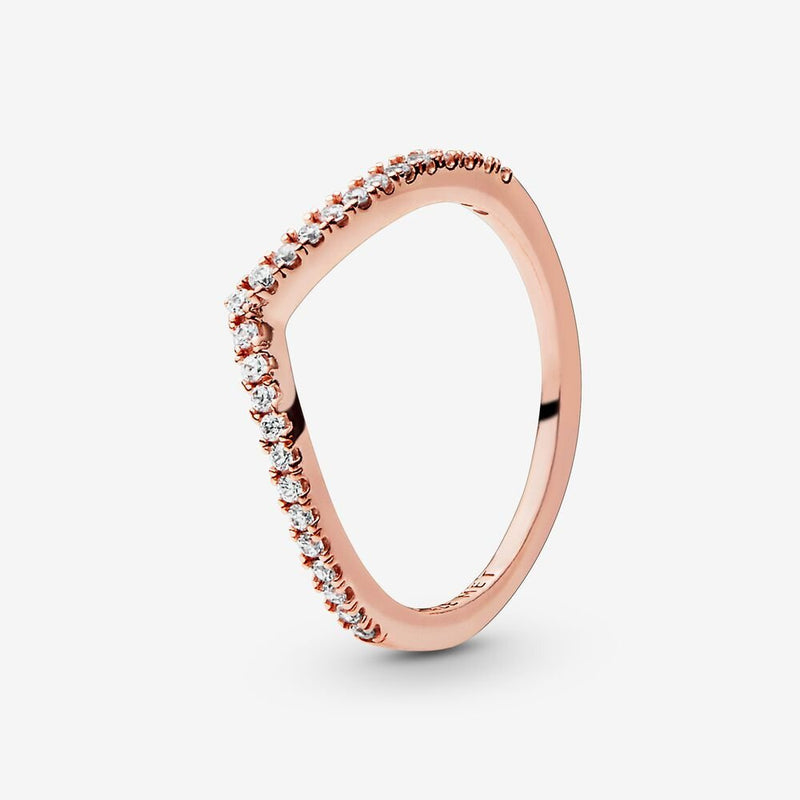 Pandora Sparkling Wishbone Ring 186316CZ-50