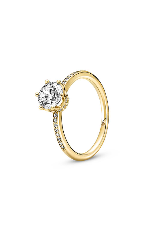 Pandora Clear Sparkling Crown Solitaire Ring 168289C01-58