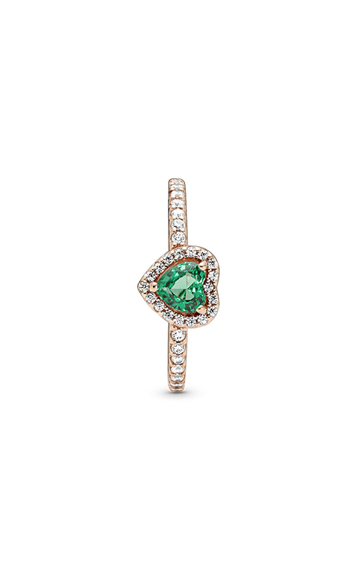 Pandora Sparkling Elevated Heart Ring 188421C03-54