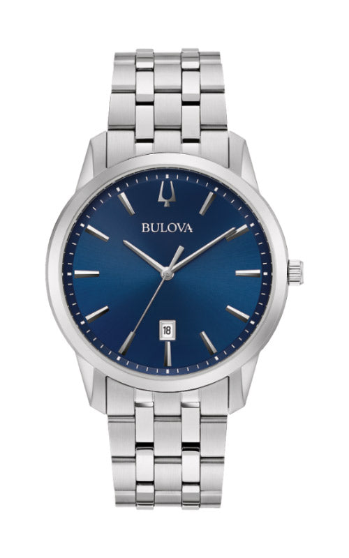 Bulova Sutton Men's Silver Watch 96B338