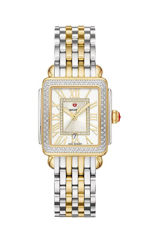 MICHELE Deco Madison Mid Two-Tone Diamond Watch MWW06G000002