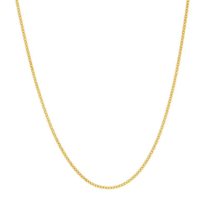 Albert`s 14k Yellow Gold .90mm Tight Cable Chain MZ000330-14Y