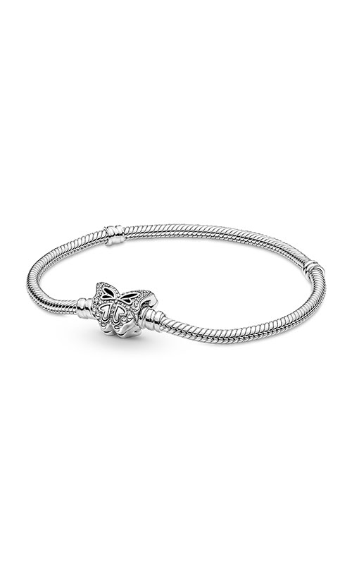 Pandora Moments Butterfly Clasp Snake Chain Bracelet 590782C01-18
