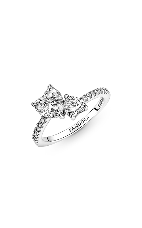 Pandora Double Heart Sparkling Ring 191198C01-56