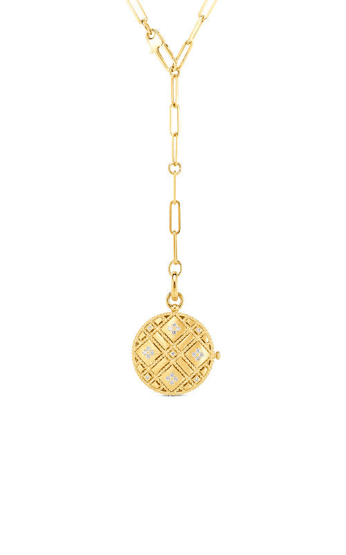 Roberto Coin 18k Yellow Gold .25ctw Palazzo Ducale Necklace 7773112AY1