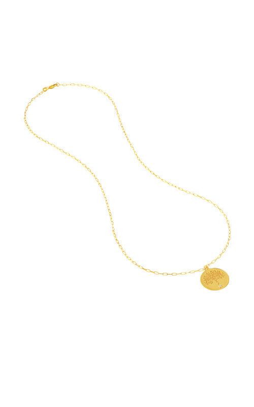 Albert's 14k Yellow Gold Tree of Life Necklace MF034296-14Y