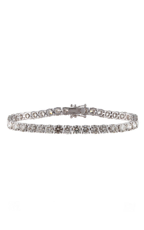 Albert's 14k White Gold Lab Grown 12.00ctw Diamond Tennis Bracelet LGD-KB30915-GW2