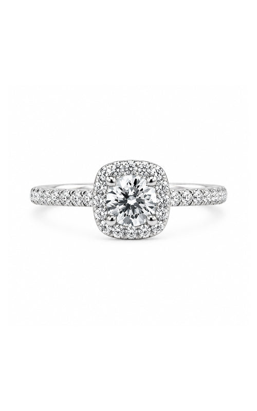 Albert's 14kw .70ct Princess Cut GVS2 .32tw with Halo DER1C00092