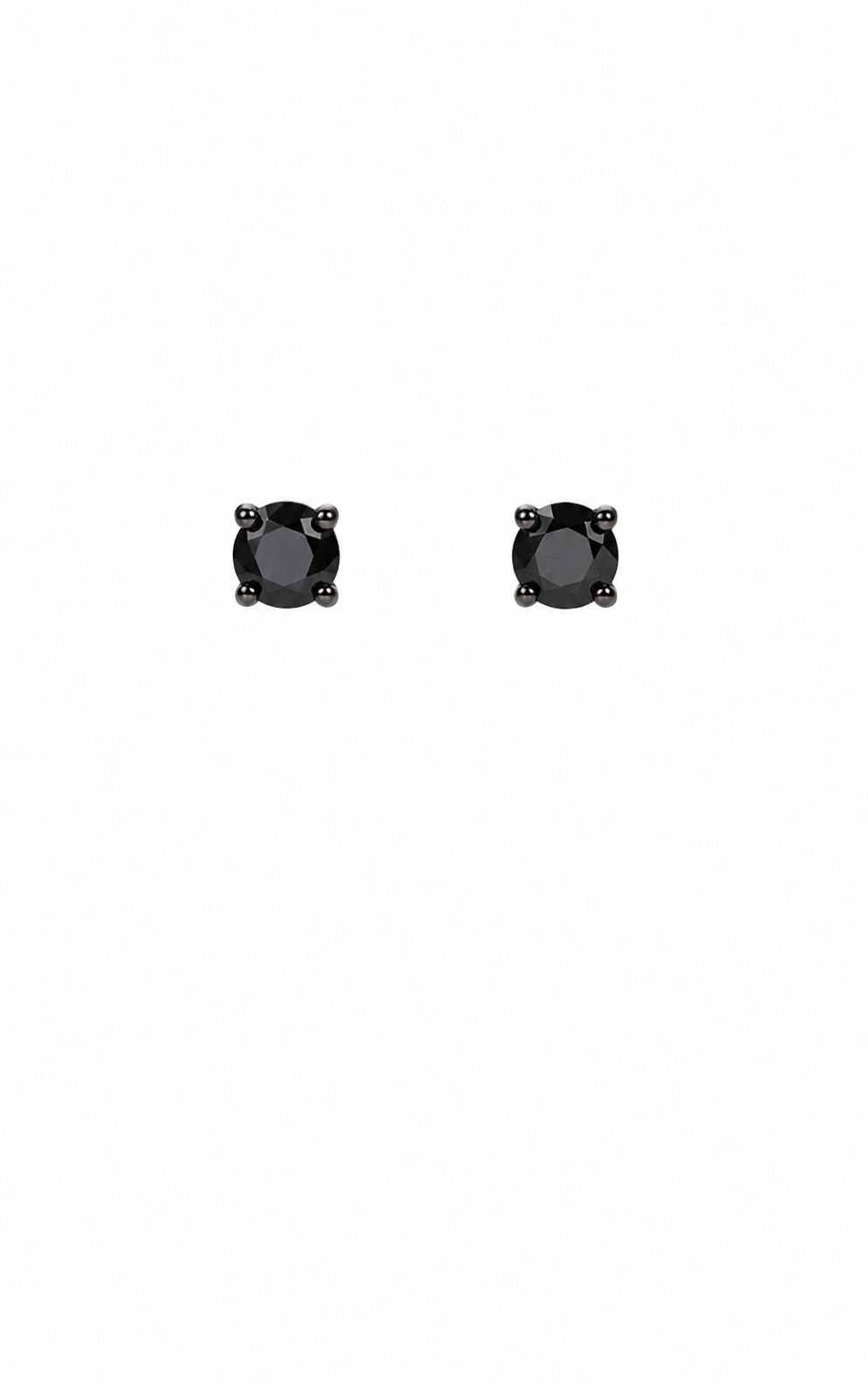 Albert's 14k White Gold 2.04ct Black Diamond Stud Earrings BKST8-A75202