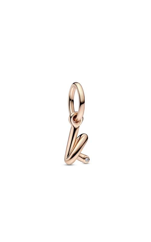Pandora Letter k Script Alphabet Dangle Charm 782460C01 - FINAL SALE