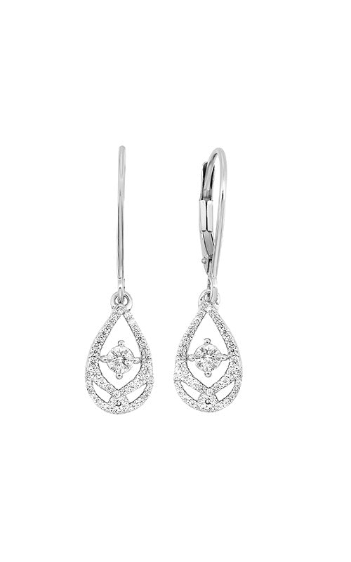 Albert's White Gold 1/4ctw Drop Diamond Earrings ER10751-25-4WF