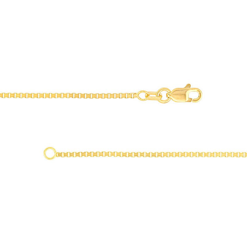 Albert's 14k Yellow Gold 16" 1.20MM Box Chain MZ002514-14Y_16