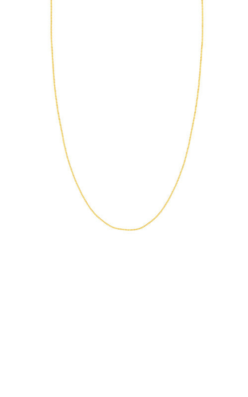 Albert's 14k Yellow Gold Adjustable 18 Inch .66mm Box Chain MZ005834-14Y